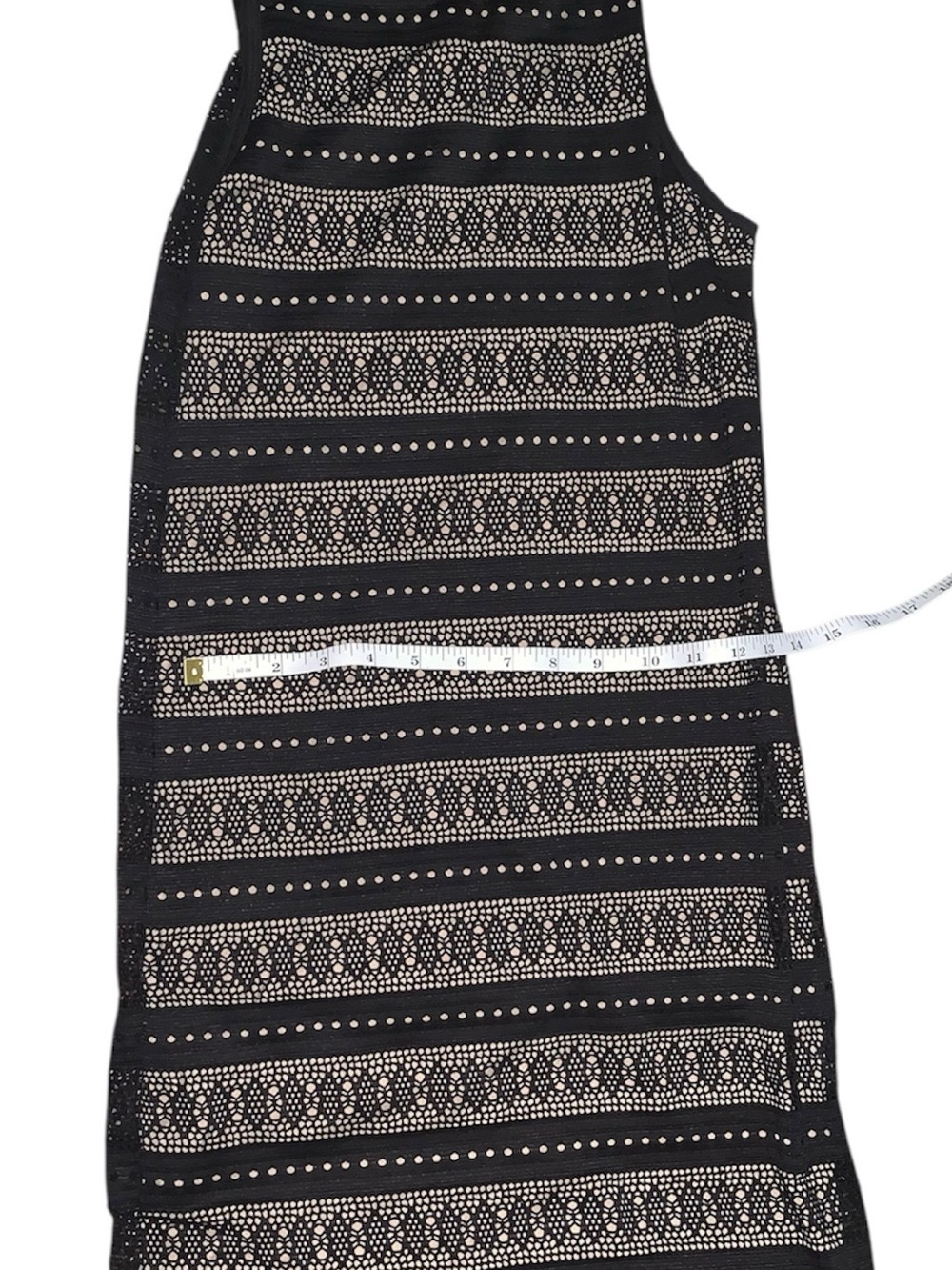 Forever 21 Black and Cream Striped Mini Dress